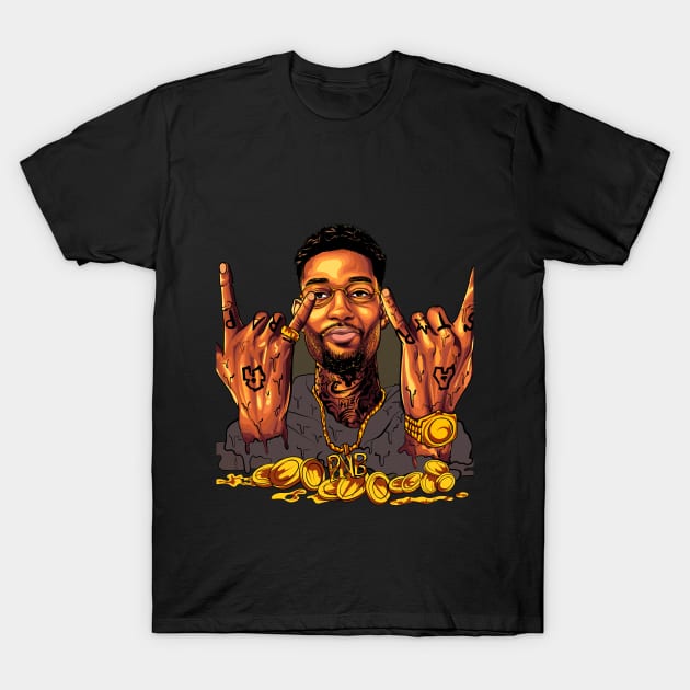 PNB ROCK art Design T Shirt Hoodie Stickers Gift Make Money T Shirt TeePublic